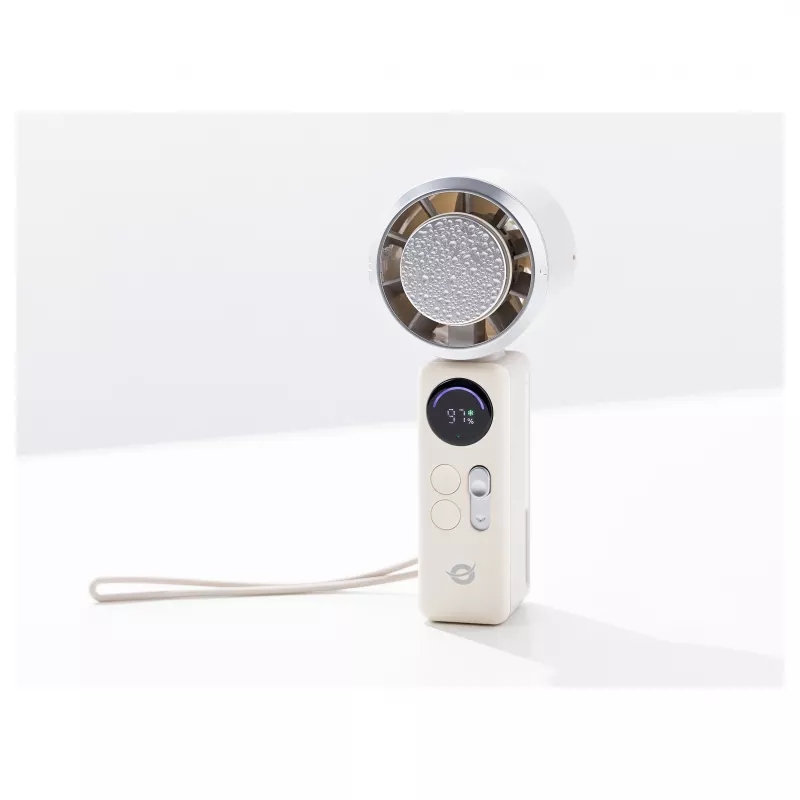 CONCEPTRONIC Turbo ventaglio portatile con piastra di raffreddamento, crema