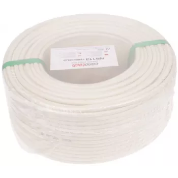 CONOTECH NS-585 Cavo coassiale NS113TRI HQ 1m 75 Ohm tripla schermatura bianco