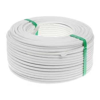CONOTECH NS100 cavo coassiale Trishield 1m bianco 75 Ohm tripla schermatura
