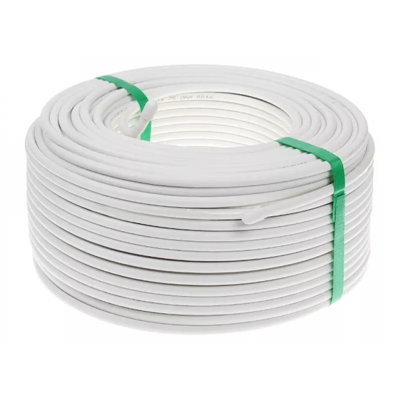 CONOTECH NS100 cavo coassiale Trishield 1m bianco 75 Ohm tripla schermatura