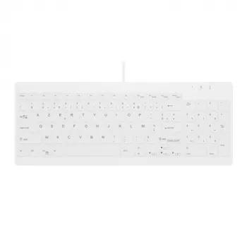 Contour ACTIVE KEY Hygiene Compact Ultraflat tastiera USB con filo nero (AK-C7012F-UVS-W/FR)