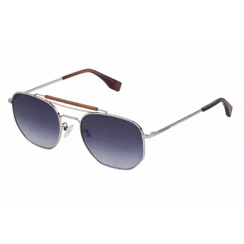 Converse unisex occhiali da sole SCO13854579B Havana tartaruga montatura quadrata in acetato 54mm lenti in policarbonato grigie UV400