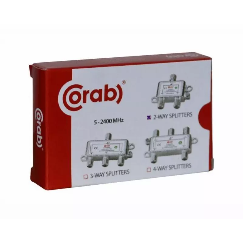 CORAB distributore di segnale RF a 2 vie 5-2400 MHz con passaggio DC