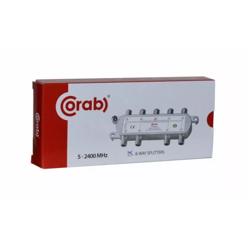 CORAB distributore a 8 vie 5-2400 MHz con passaggio DC
