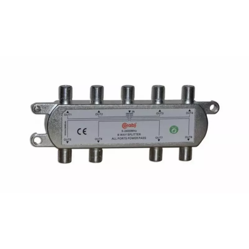 CORAB distributore a 8 vie 5-2400 MHz con passaggio DC