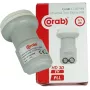 CORAB C120TWN Convertitore LNB twin – 2 uscite, feedhorn 40 mm, basso rumore 0,1 dB, resistente alle intemperie tipo F