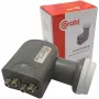 CORAB LNB Quad universale – 4 uscite, figura di rumore 0,1 dB, feedhorn 40 mm