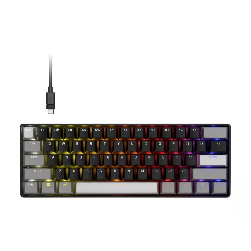 CORSAIR CLIPPER PRO MINI Tastiera da gaming Hall Effect 60 nero