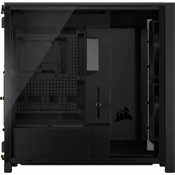 Corsair FRAME 5000D WOOD RS case PC mid-tower, nero/noce, E-ATX, ATX, Micro-ATX, Mini-ITX, acciaio/vetro temperato/plastica/legno di noce, gaming