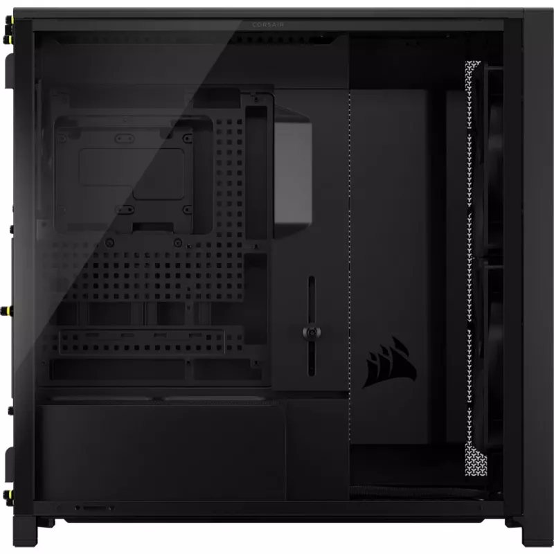 Corsair FRAME 5000D WOOD RS case PC mid-tower, nero/noce, E-ATX, ATX, Micro-ATX, Mini-ITX, acciaio/vetro temperato/plastica/legno di noce, gaming