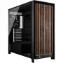 Corsair FRAME 5000D WOOD RS case PC mid-tower, nero/noce, E-ATX, ATX, Micro-ATX, Mini-ITX, acciaio/vetro temperato/plastica/legno di noce, gaming