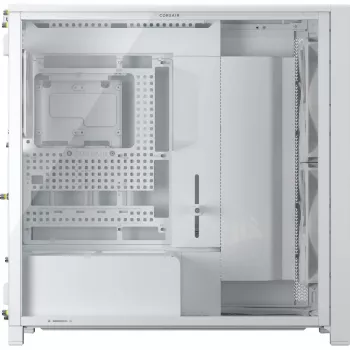 Corsair FRAME 5000D WOOD RS case PC Mid-Tower, bianco/noce, vetro temperato, ATX, E-ATX, Micro-ATX, Mini-ITX, acciaio/plastica, gaming