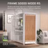 Corsair FRAME 5000D WOOD RS case PC Mid-Tower, bianco/noce, vetro temperato, ATX, E-ATX, Micro-ATX, Mini-ITX, acciaio/plastica, gaming