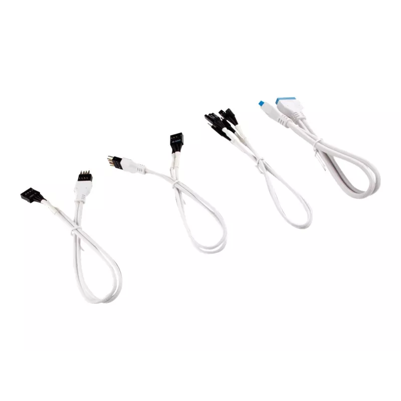 Kit di prolunga pannello frontale con guaina premium Corsair - 30cm (nero)
