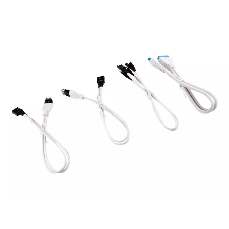 Kit di prolunga pannello frontale con guaina premium Corsair - 30cm (nero)