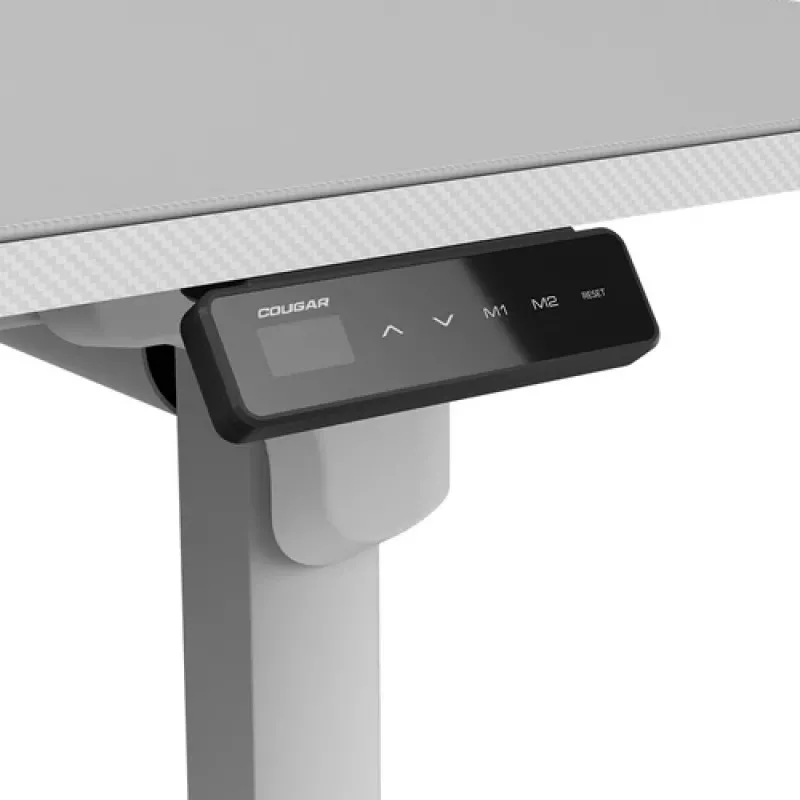 Scrivania da gaming regolabile elettricamente in altezza COUGAR E-Grav 180, bianca