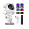 CP 3D Astronaut proiettore Star Sky & Nebula con testa rotante 360 gradi con telecomando bianco