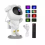 CP 3D Astronaut proiettore Star Sky & Nebula con testa rotante 360 gradi con telecomando bianco