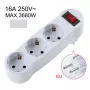 CP EU3 Perfect Travel Slim 180 gradi prolunga presa euro a 3 prese 250V 16A nero