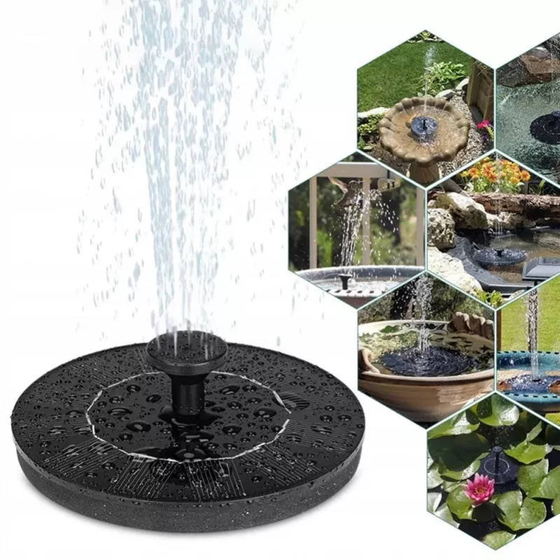 CP fontana galleggiante solare da giardino + filtro