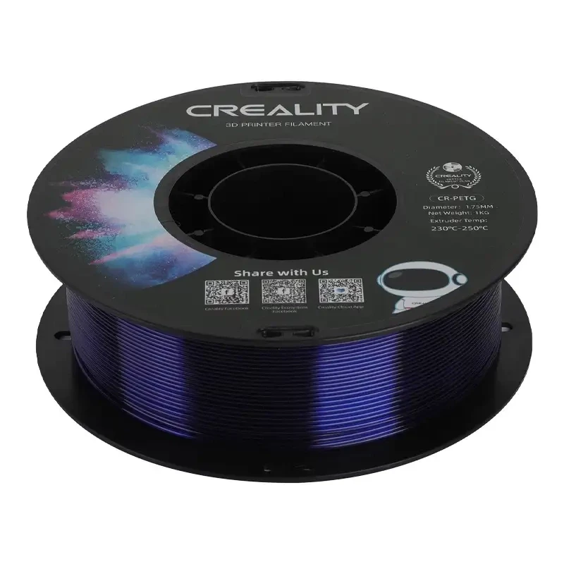 CR-PETG filamento Creality (blu trasparente)