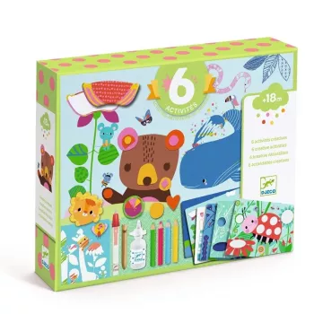 Kit collage Creative Mouse and Friends di Djeco