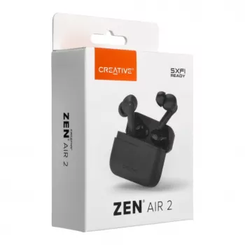 Creative Zen Air 2 Auricolari True Wireless In-Ear con ANC ibrido, nero