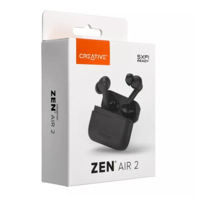 Creative Zen Air 2 Auricolari True Wireless In-Ear con ANC ibrido, nero