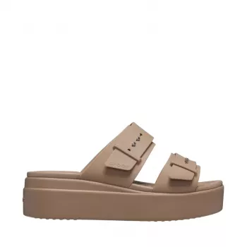 Crocs Brooklyn Low donna beige sandali platform 207431 2Q9 taglia 38-39