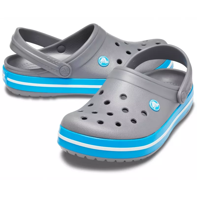 Crocs Crocband Ciabatte unisex grigio, blu, bianco