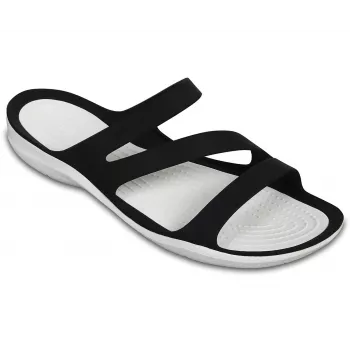 Crocs Swiftwater Sandale donna nero bianco 36-37