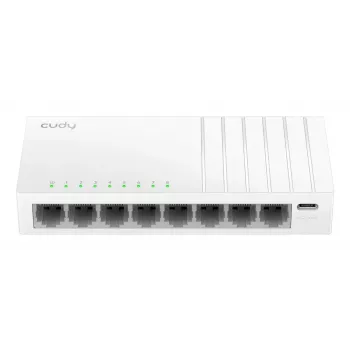 CUDY GS108U switch Gigabit non gestito a 8 porte, case in metallo, alimentazione USB-C