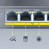 CUDY POE40 switch/extender PoE 4 porte con 1 uplink, 802.3af/at, Extend 250m, case in metallo