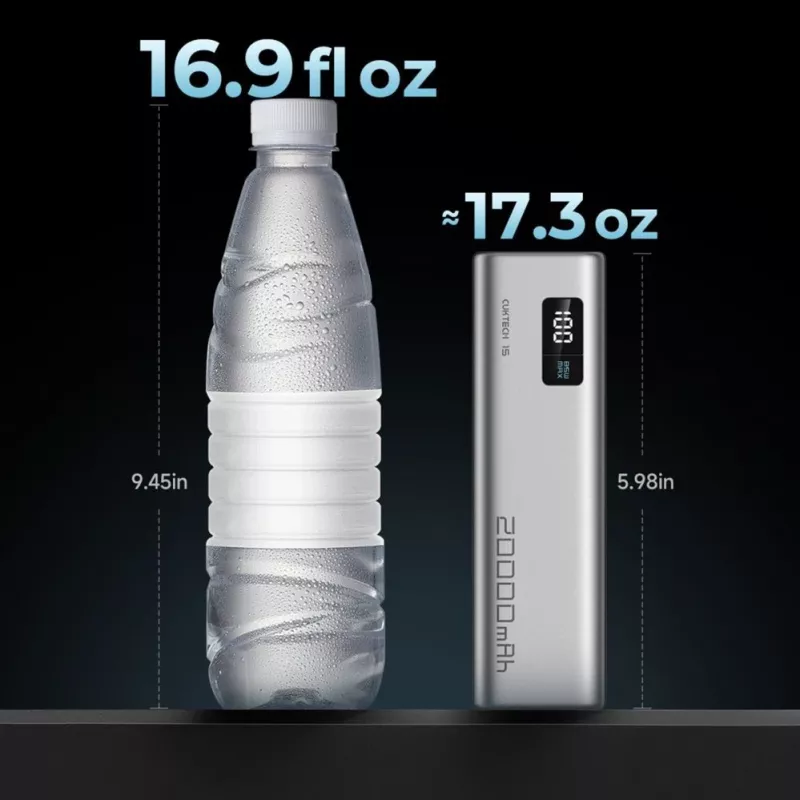 Cuktech CUKP200XGLGR 20000 mAh 100W power bank grigio