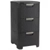 CURVER Infinity Recycled libreria con 3 cassetti, 3x14L, marrone scuro