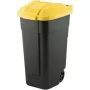 CURVER Cestino per rifiuti nero 110L / coperchio giallo
