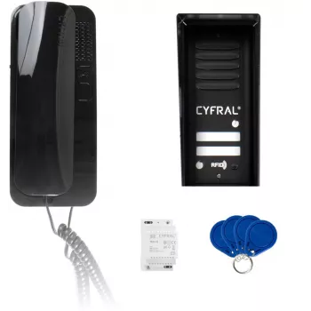 CYFRAL COSMO 2 citofono pannello nero