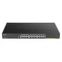 D-Link DGS-1250-28XMP switch Gigabit PoE+ smart managed L3 Lite 28 porte con 4 uplink 10G SFP+, budget PoE 370W, montaggio a rack