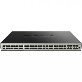 D-Link DGS-3630-52TC Switch L3 Managed Stackable - 48x Gigabit + 4x 10G SFP+, rackmount