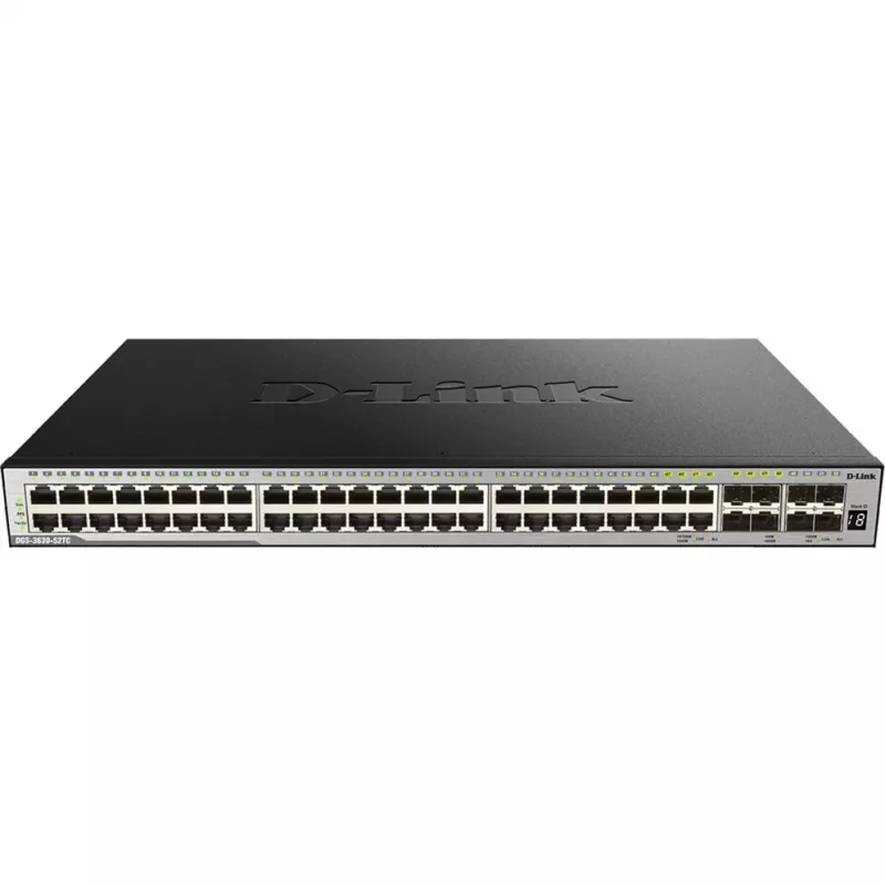 D-Link DGS-3630-52TC Switch L3 Managed Stackable - 48x Gigabit + 4x 10G SFP+, rackmount