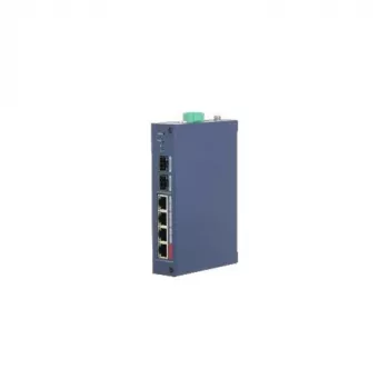 Dahua Technology CHS4206-4GT-90 Switch PoE industriale unmanaged, 6 porte Gigabit, 4x PoE++ 90W, guida DIN