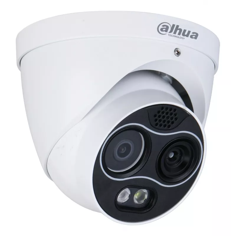 Dahua TPC-DF1241-TB3F4-DW-S8-V1 telecamera IP termica e visibile dual-spectrum, 4MP, termica 256x192, IP67, IK10