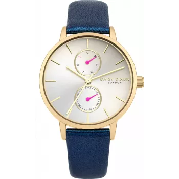 Daisy Dixon Donna Orologio DD086UG 36mm Quarzo Analogico Quadrante argentato Cinturino in pelle grigio