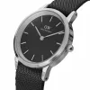DANIEL WELLINGTON Classic Orologio Uomo 40mm Acciaio Inox Oro Rosa Pelle Nera