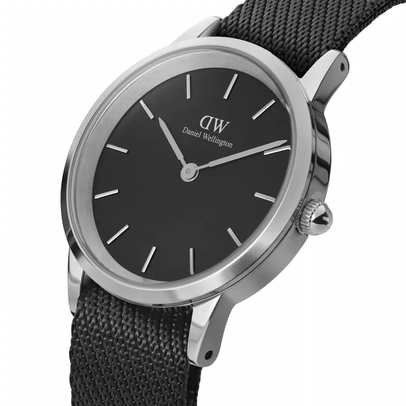 DANIEL WELLINGTON Classic Orologio Uomo 40mm Acciaio Inox Oro Rosa Pelle Nera