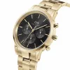 DANIEL WELLINGTON Classic Orologio da uomo 42mm Oro rosa Pelle nera DW00100641