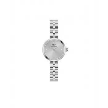 Daniel Wellington Quadro Mini Pressed Sheffield orologio da donna DW00100719 - cassa in acciaio oro rosa 22mm, quadrante bianco crema, cinturino in pelle italiana nero