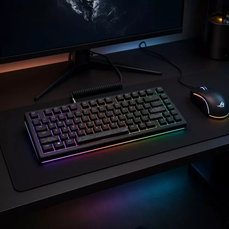 Dark Project Terra Nostra G3MS Moonstone Switch TKL tastiera meccanica da gaming, US ANSI, nera
