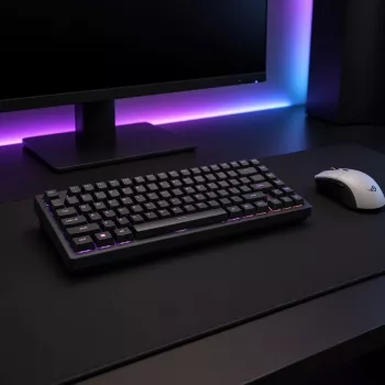 Dark Project Terra Nostra G3MS Moonstone Switch TKL tastiera meccanica da gaming, US ANSI, nera