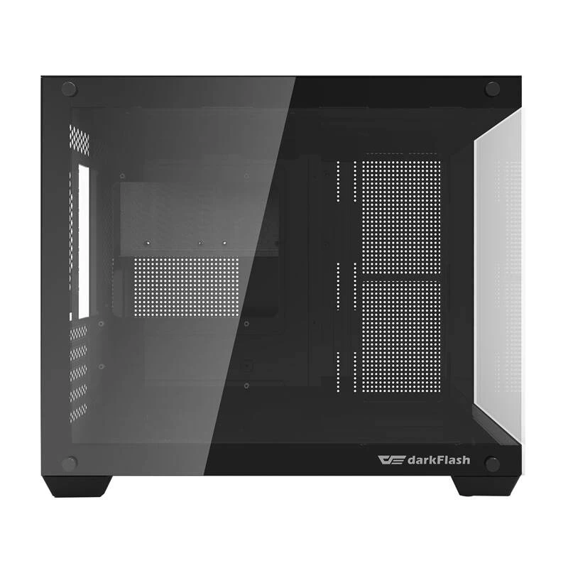 Darkflash C285MP Case PC mid-tower, pannello laterale in vetro temperato, ATX, nero